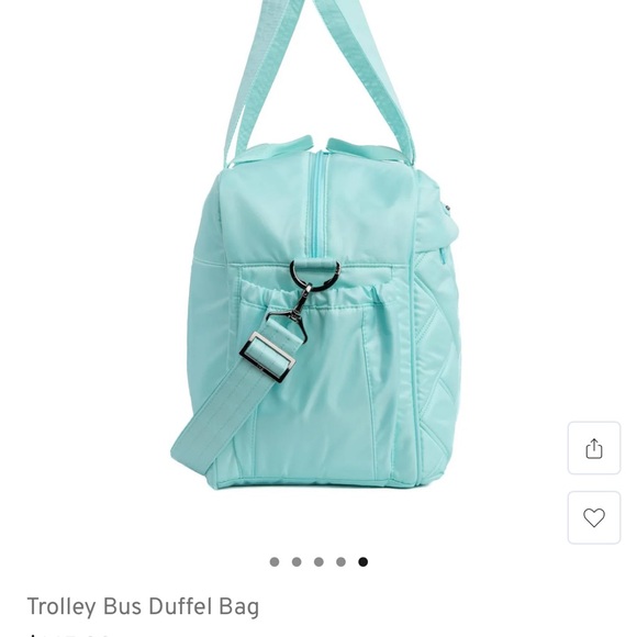 NWT Lug Trolley Bus duffle duffel bag aquamarine blue NEW - Picture 6 of 8